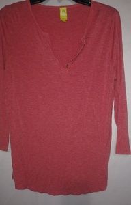Q Mack XL Red Long Sleeved Top Plus